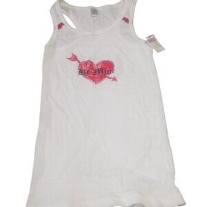 Heart ribbed tank top | jr medium | 11.5 PTP